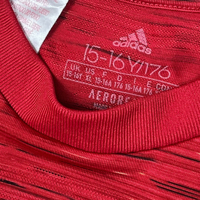 red Adidas Manchester United 2020-2021 home jersey {S}