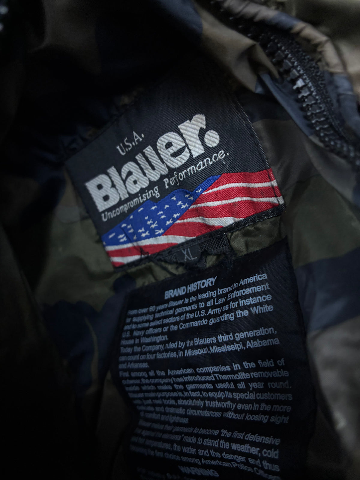 khaki reversible Blauer winterjacket {XL}