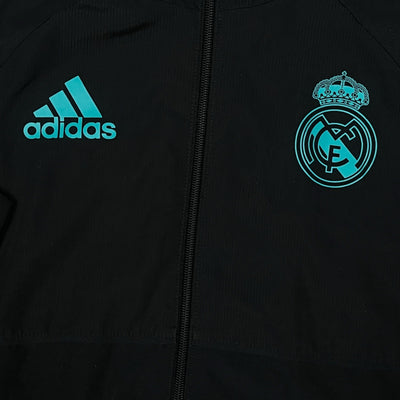 black Adidas Real Madrid windbreaker {XS}