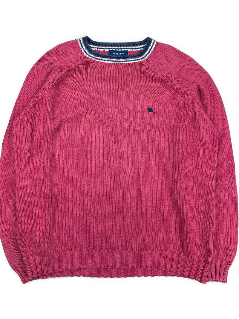 vintage Burberry knittedsweater {L}