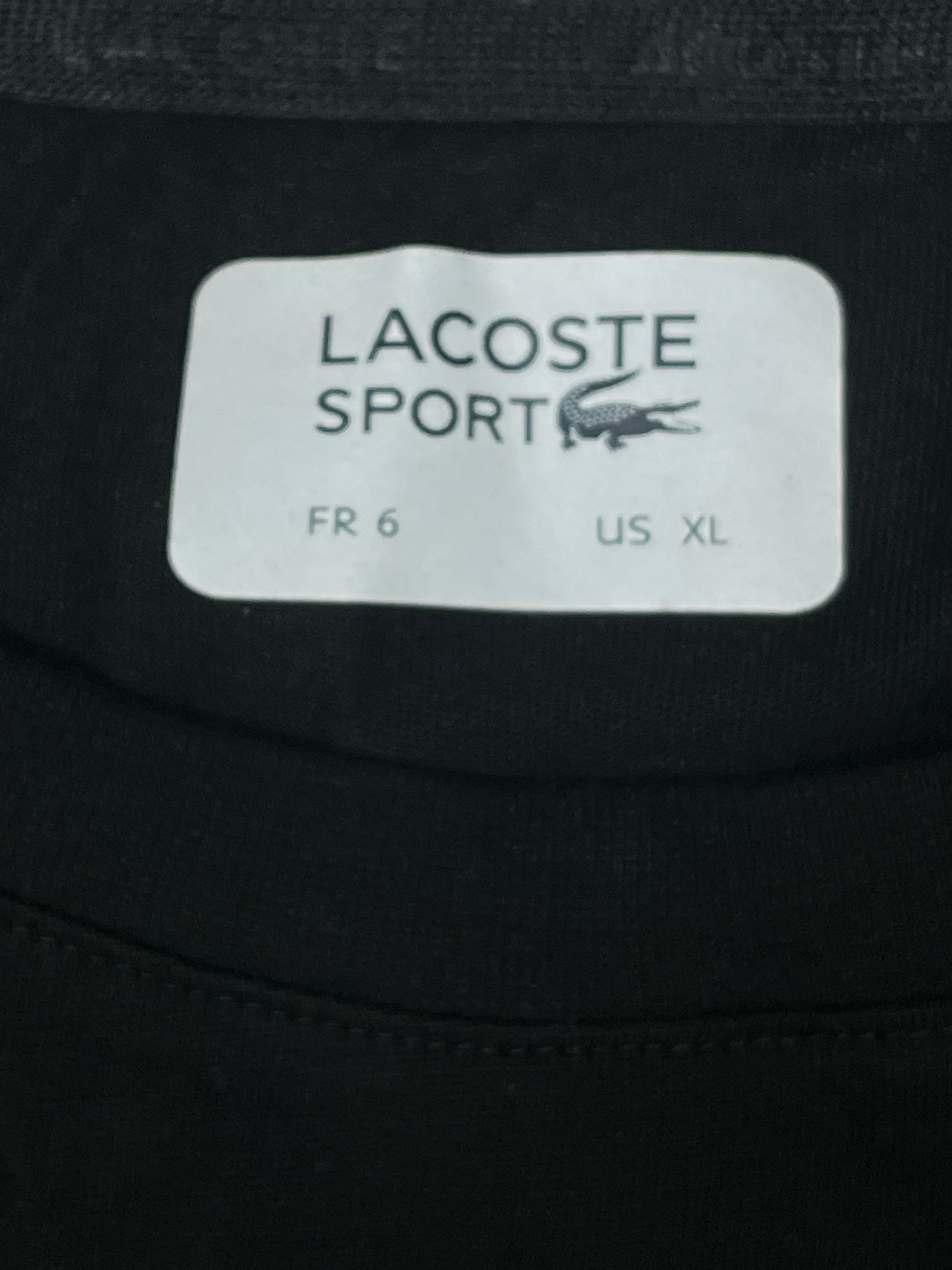 black Lacoste t-shirt {XL}