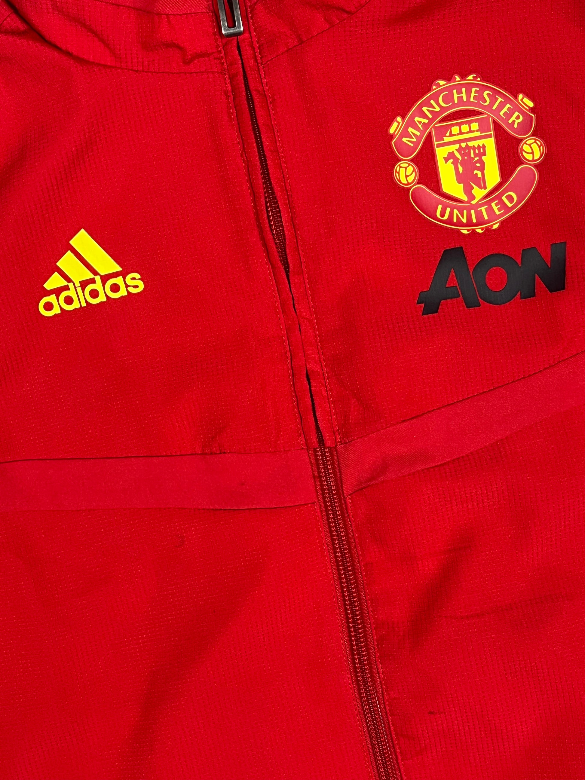 red Adidas Manchester United windbreaker {XXS}