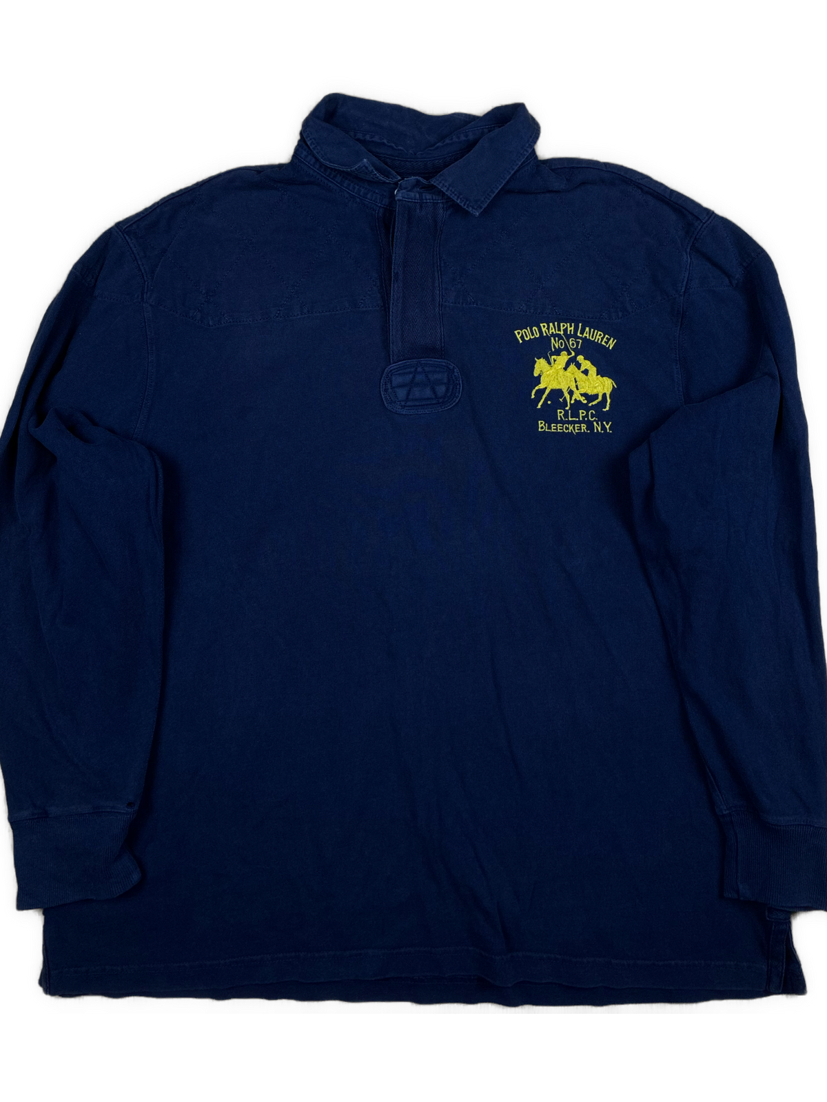 vintage navyblue Polo Ralph Lauren polo long {XL}
