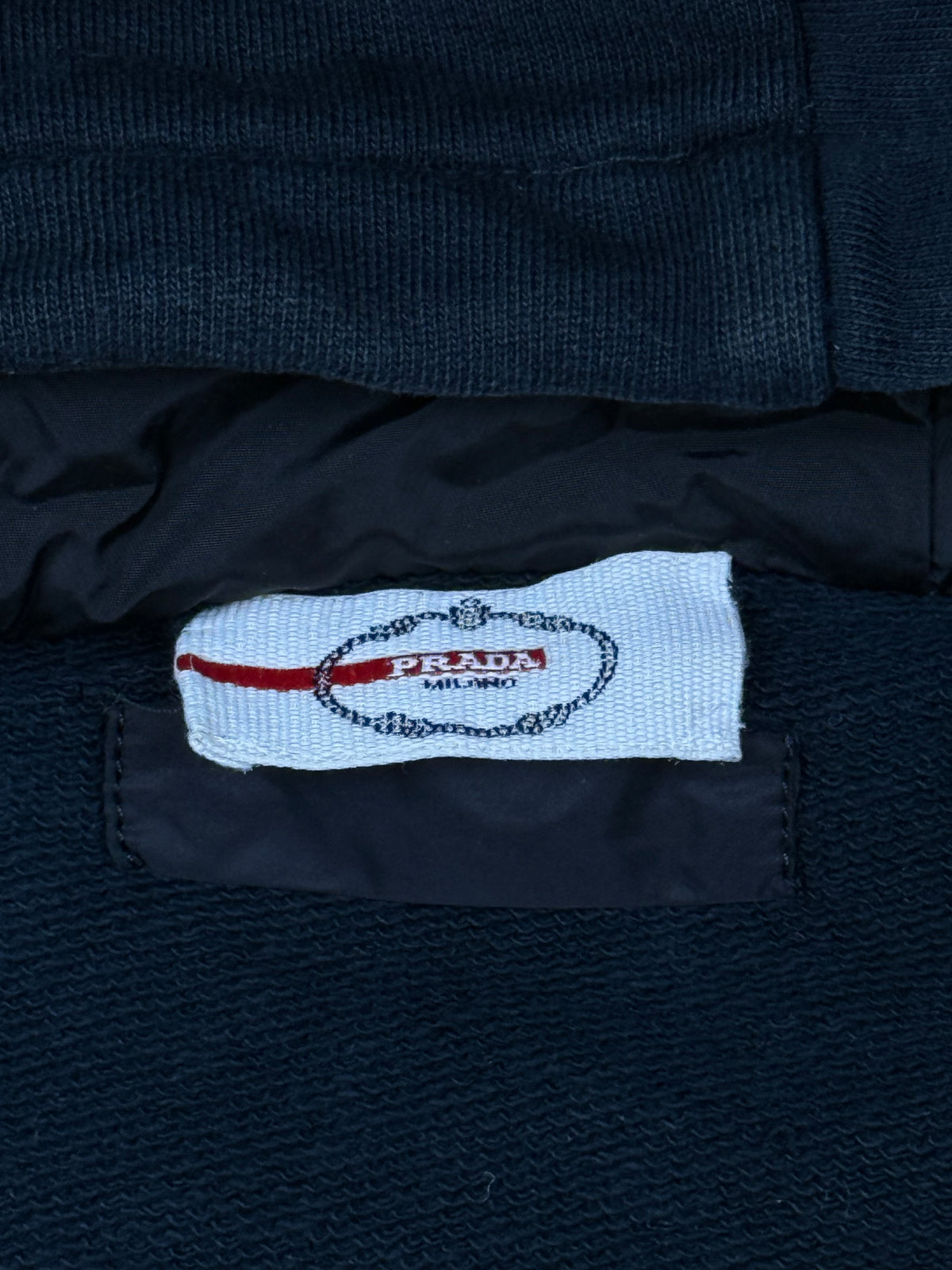 vintage Prada hybrid sweatjacket