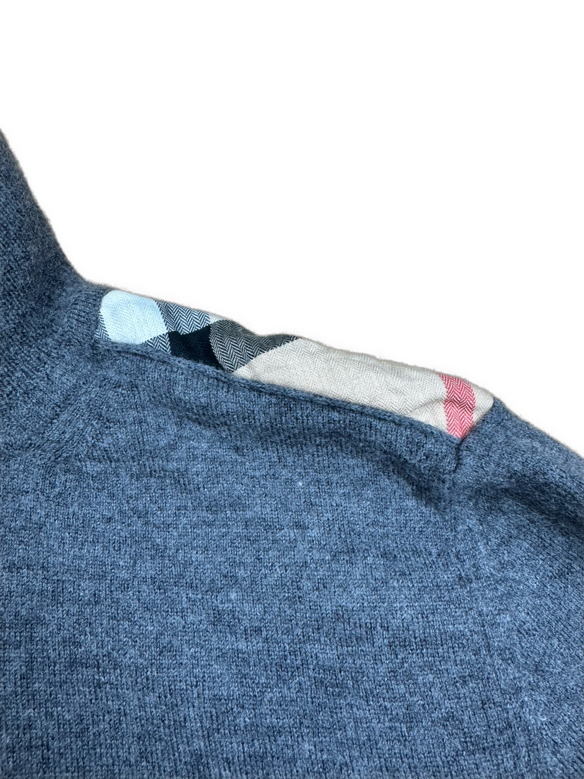 vintage Burberry quarterzip {S}