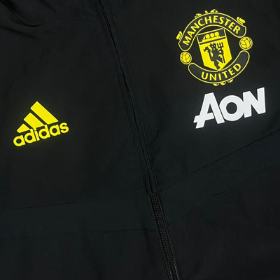 black Adidas Manchester United tracksuit {S}