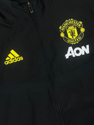 black Adidas Manchester United tracksuit {S}