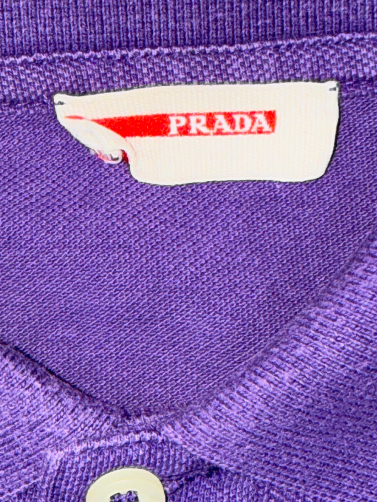 vintage purple Prada polo {M}