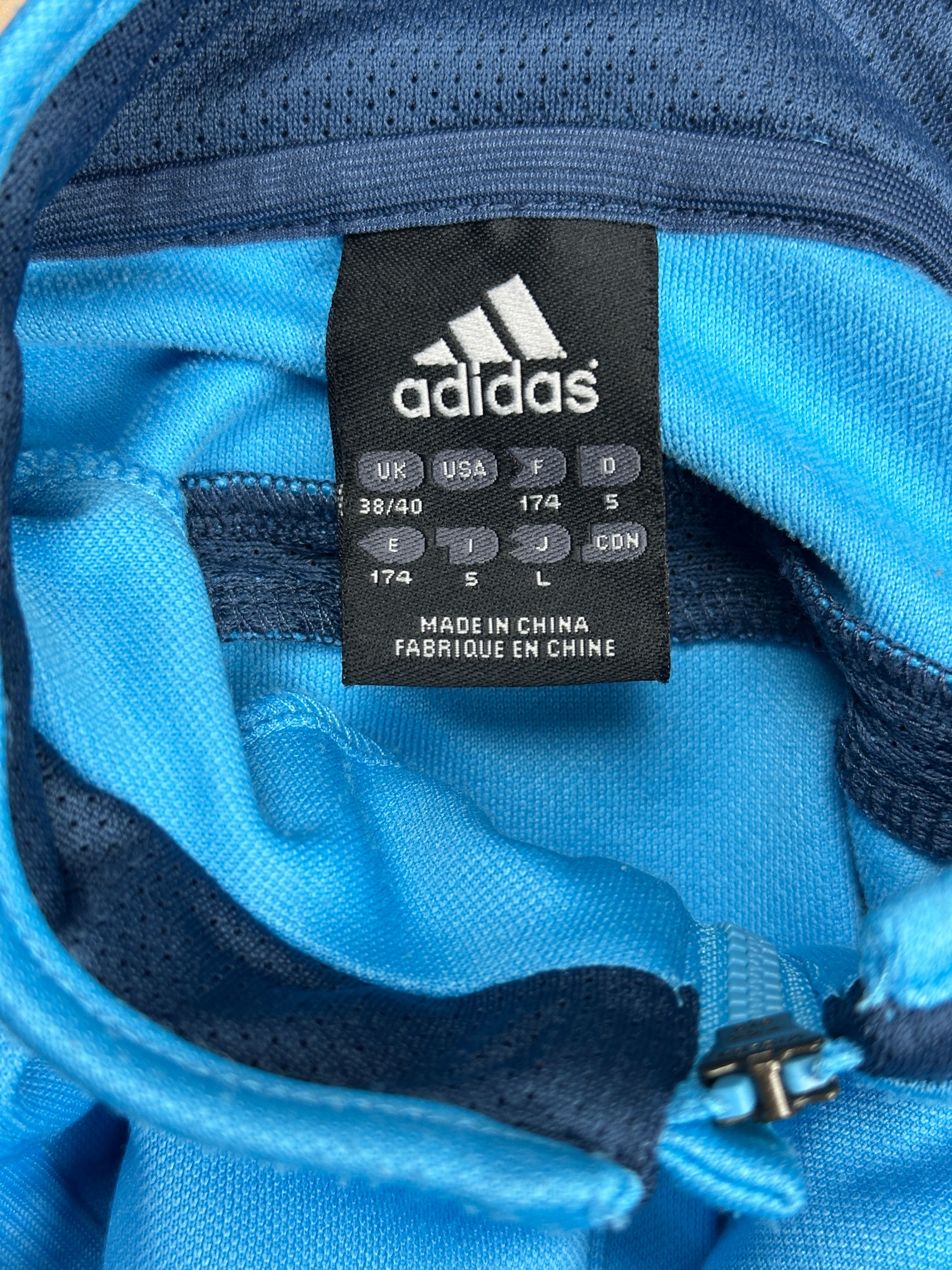 vintage Adidas Olympique Marseille quarterzip {L}