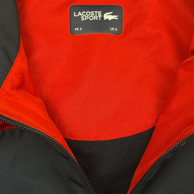 red Lacoste windbreaker {S}