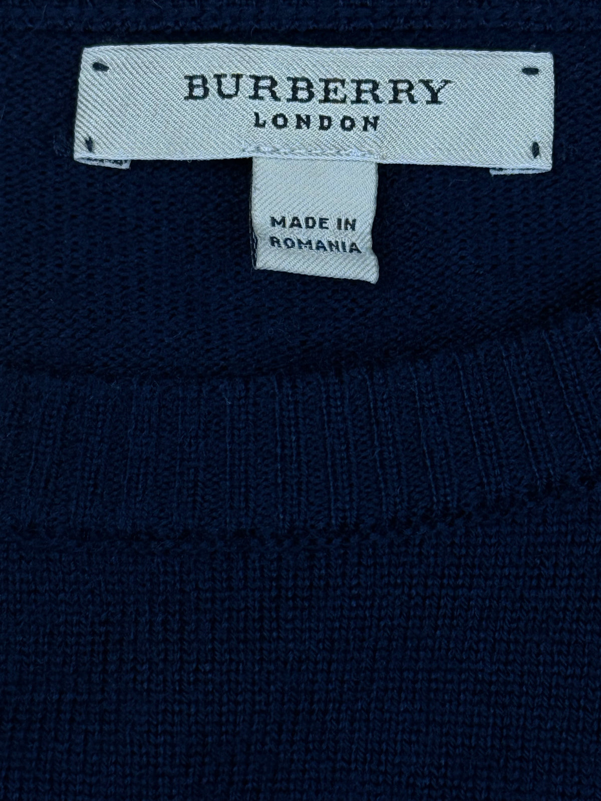 vintage navyblue Burberry knittedsweater