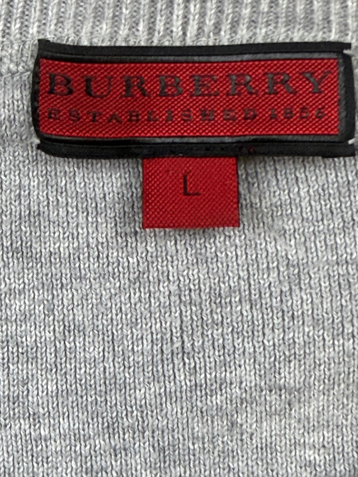 vintage Burberry knittedsweater {L}