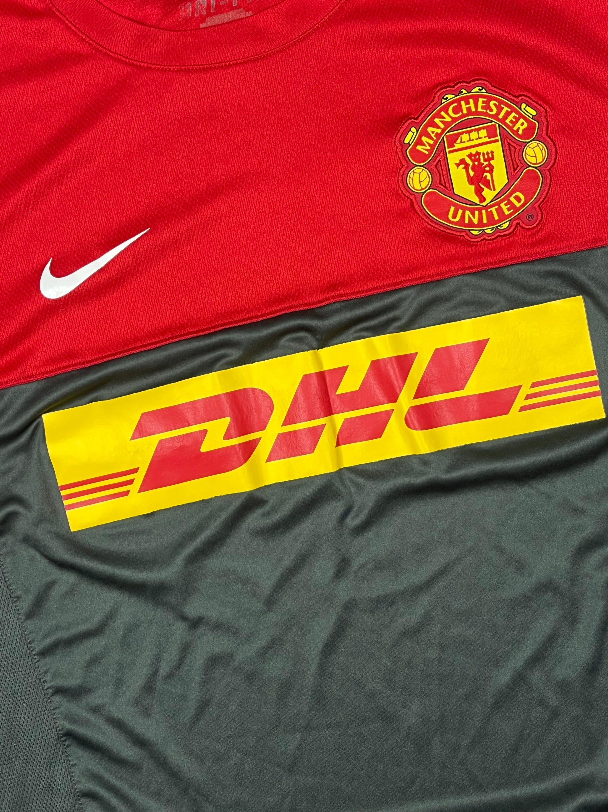 vintage Nike Manchester United trainingjersey {L}