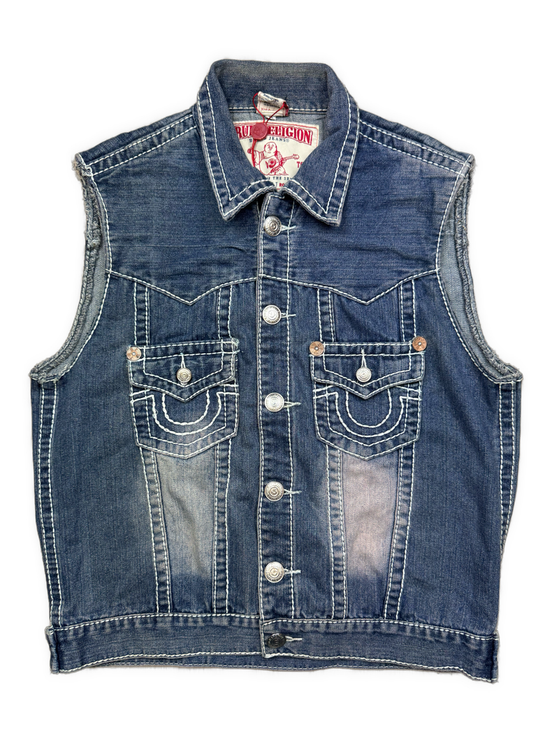 vintage True Religion jeansvest {M}