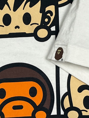 vintage BAPE a bathing ape X DRAGON BALL t-shirt {M}