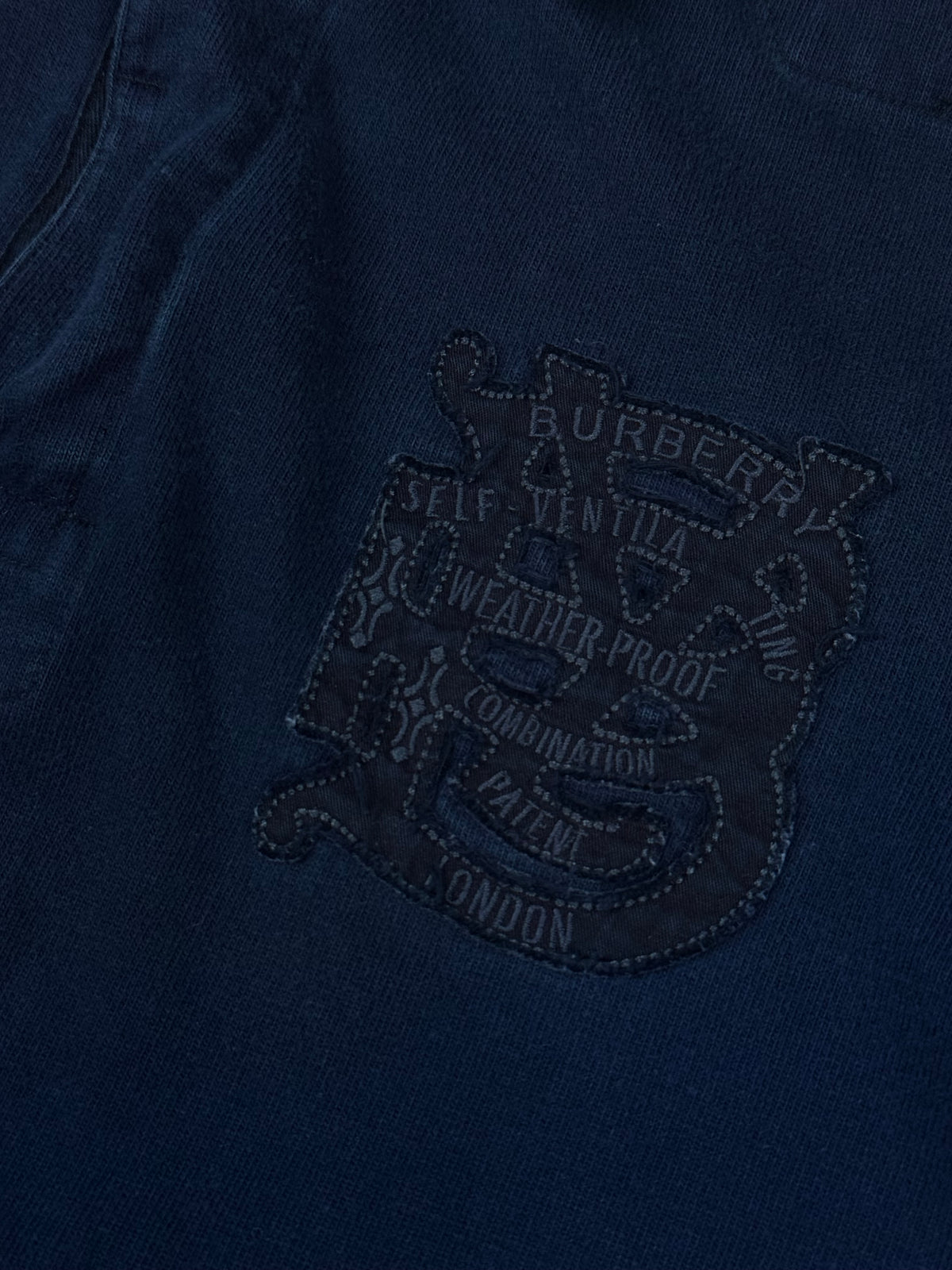 vintage navyblue Burberry polo long {XL}