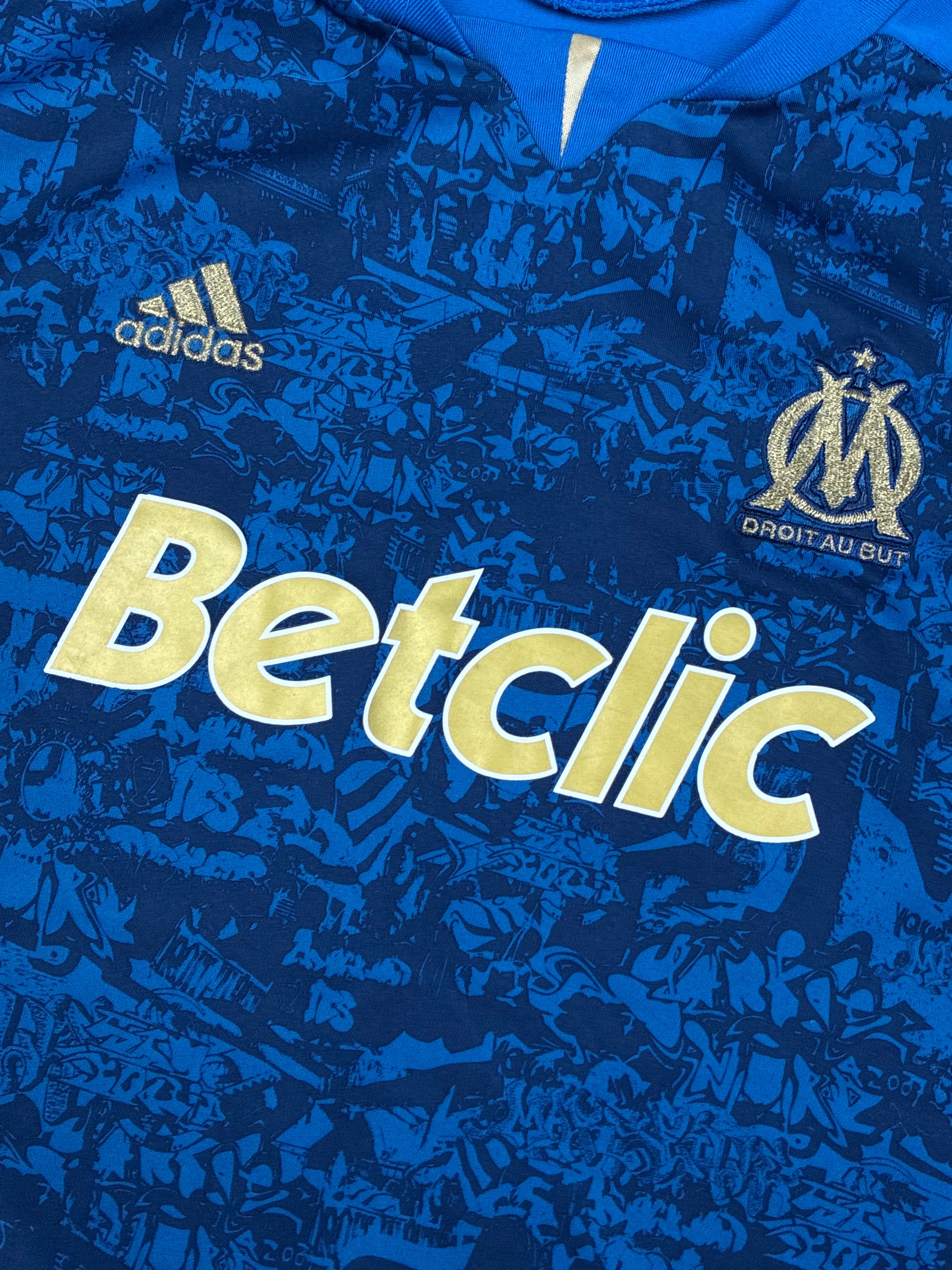 vintage Adidas Olympique Marseille home jersey {S}