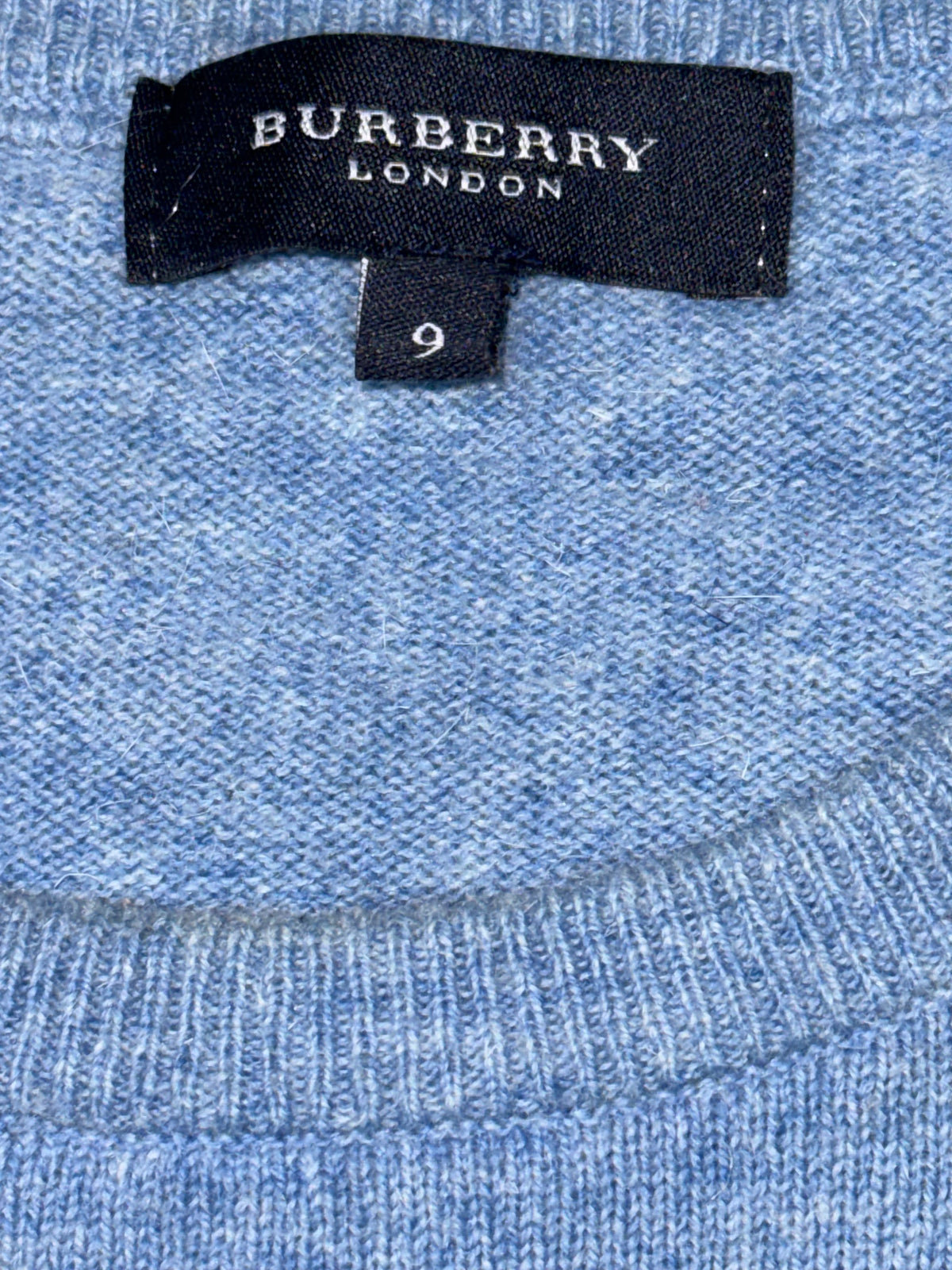 vintage babyblue Burberry knittedsweater {XXL}