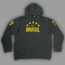 Lade das Bild in den Galerie-Viewer, vintage Nike BRASIL 2010 hoodie {XL}
