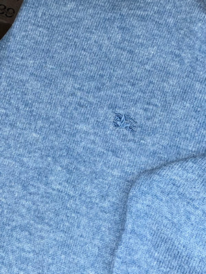 vintage babyblue Burberry knittedsweater {M}