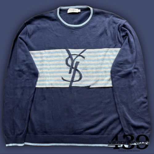 vintage YSL Yves Saint Laurent knittedsweater {XL}