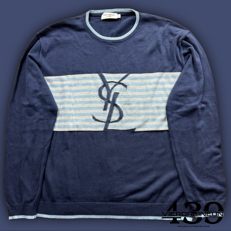 vintage YSL Yves Saint Laurent knittedsweater {XL}