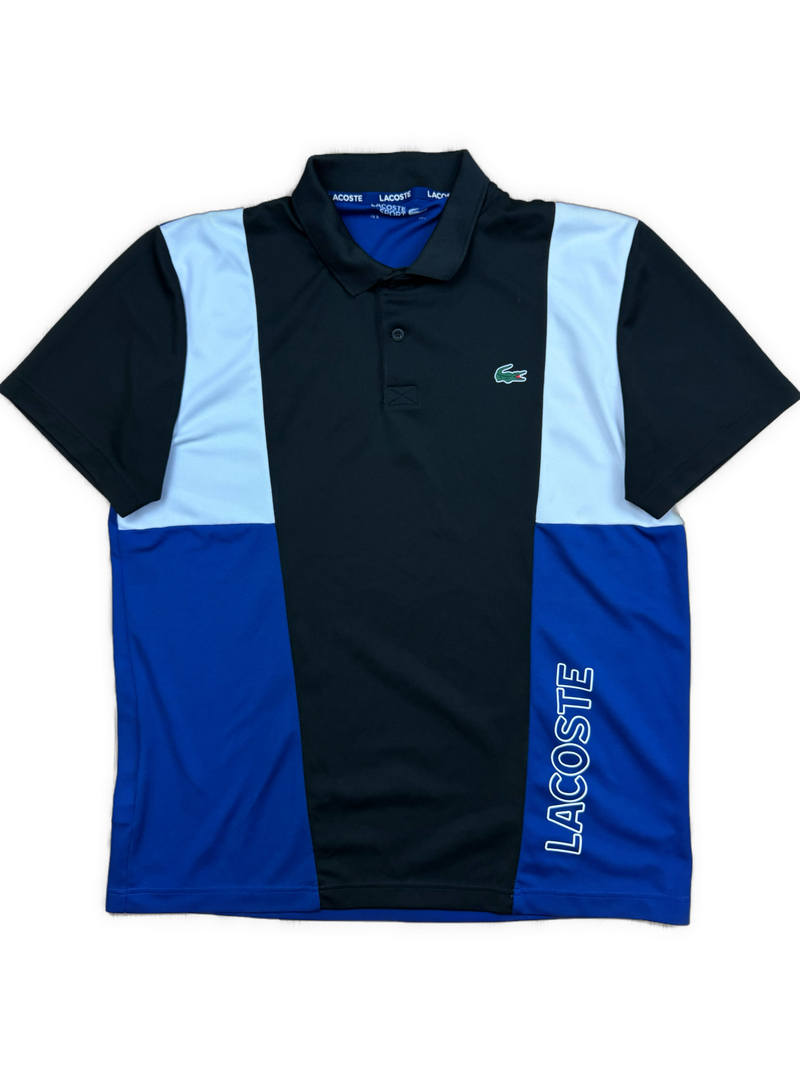 blue Lacoste polo {L}