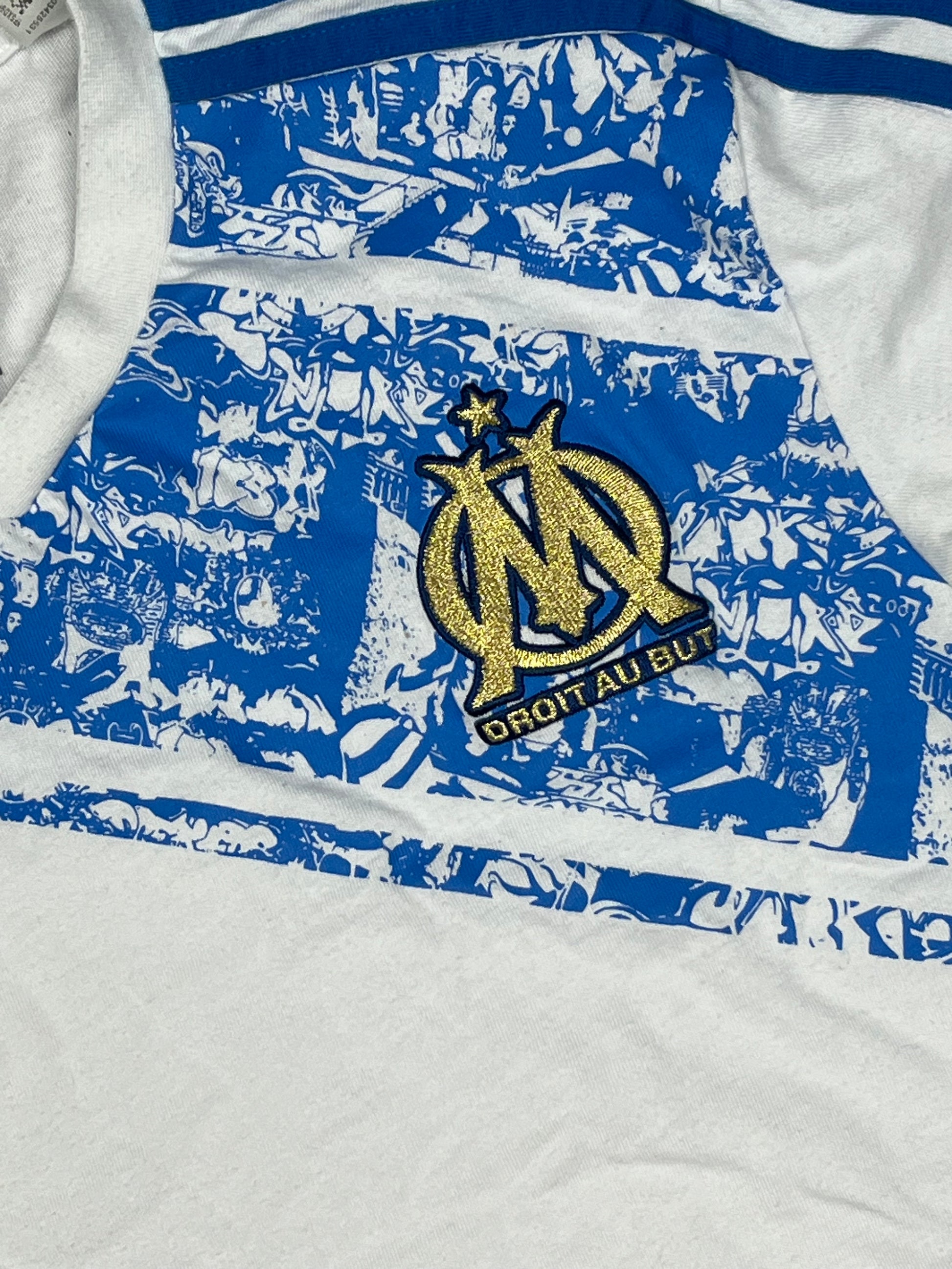 vintage Adidas Olympique Marseille t-shirt {L}