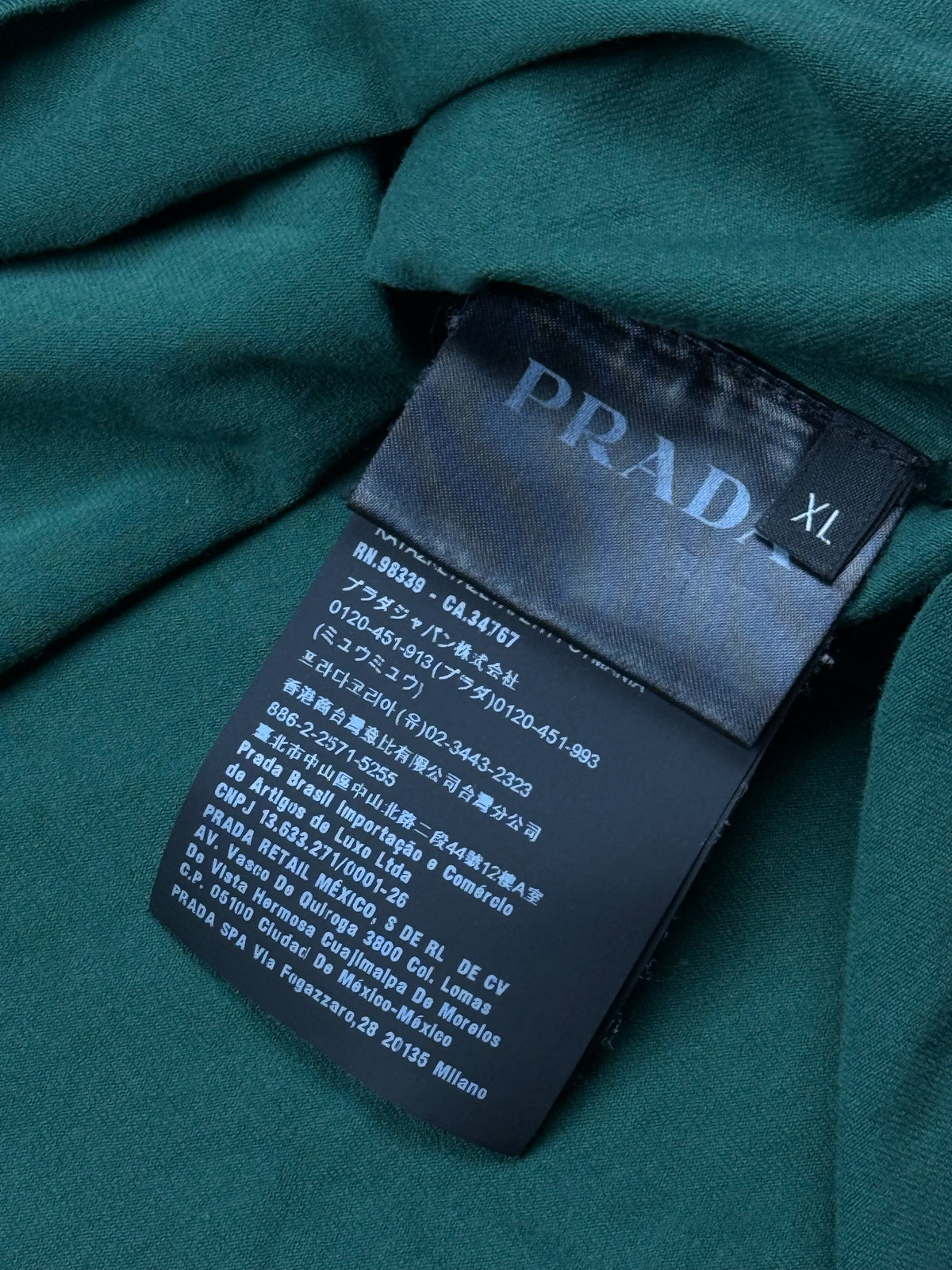 green Prada t-shirt