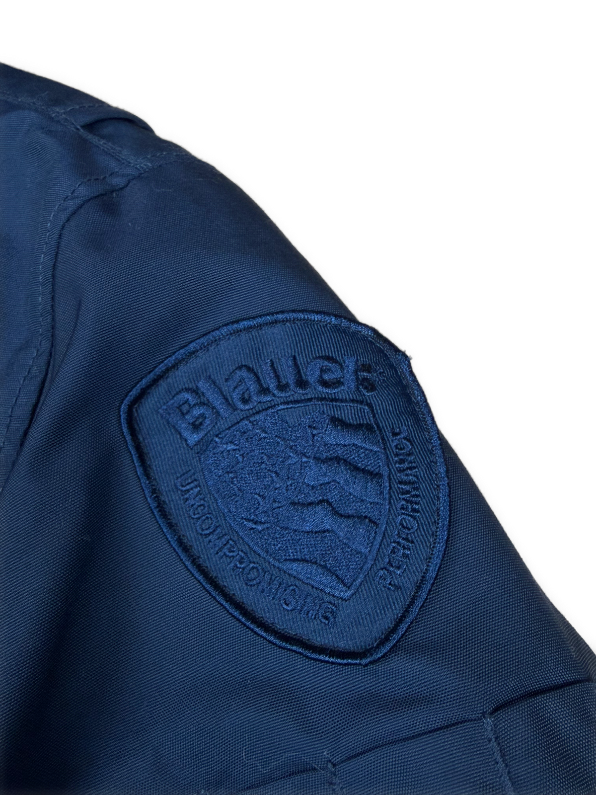 vintage Blauer winterjacket (real fur) {M}