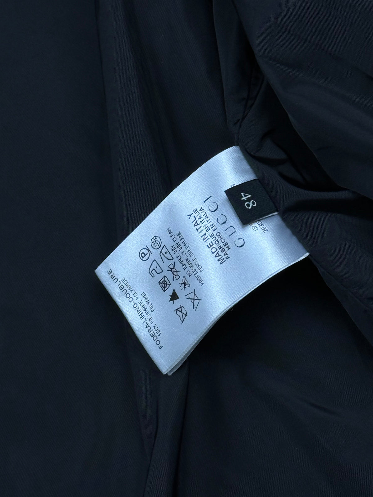 vintage black Gucci monogram windbreaker