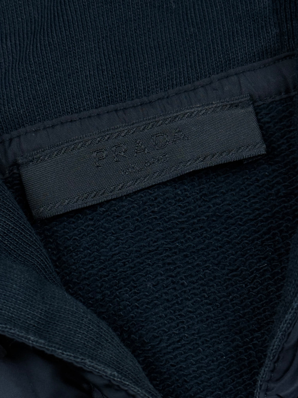 vintage black Prada sweatjacket