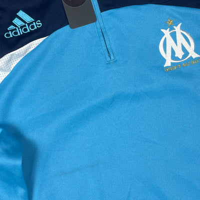 vintage Adidas Olympique Marseille halfzip {L}