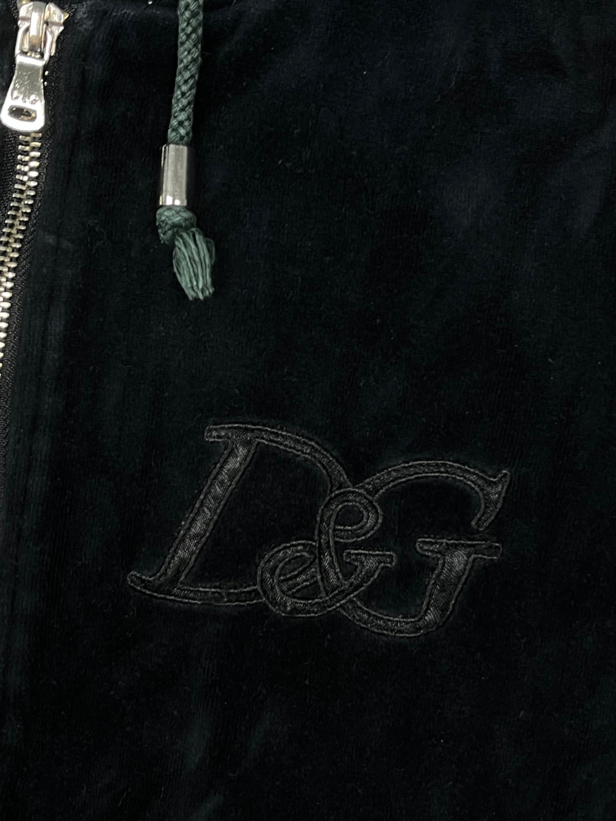 vintage velour Dolce & Gabbana sweatjacket {XS}