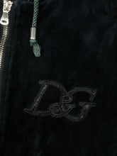 Load image into Gallery viewer, vintage velour Dolce &amp; Gabbana sweatjacket {XS}
