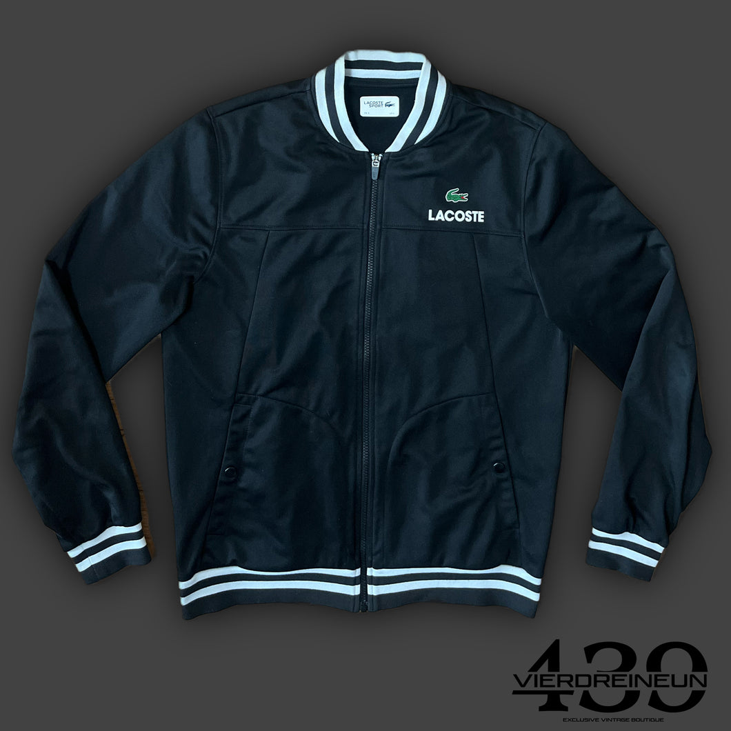 black Lacoste trackjacket {L}