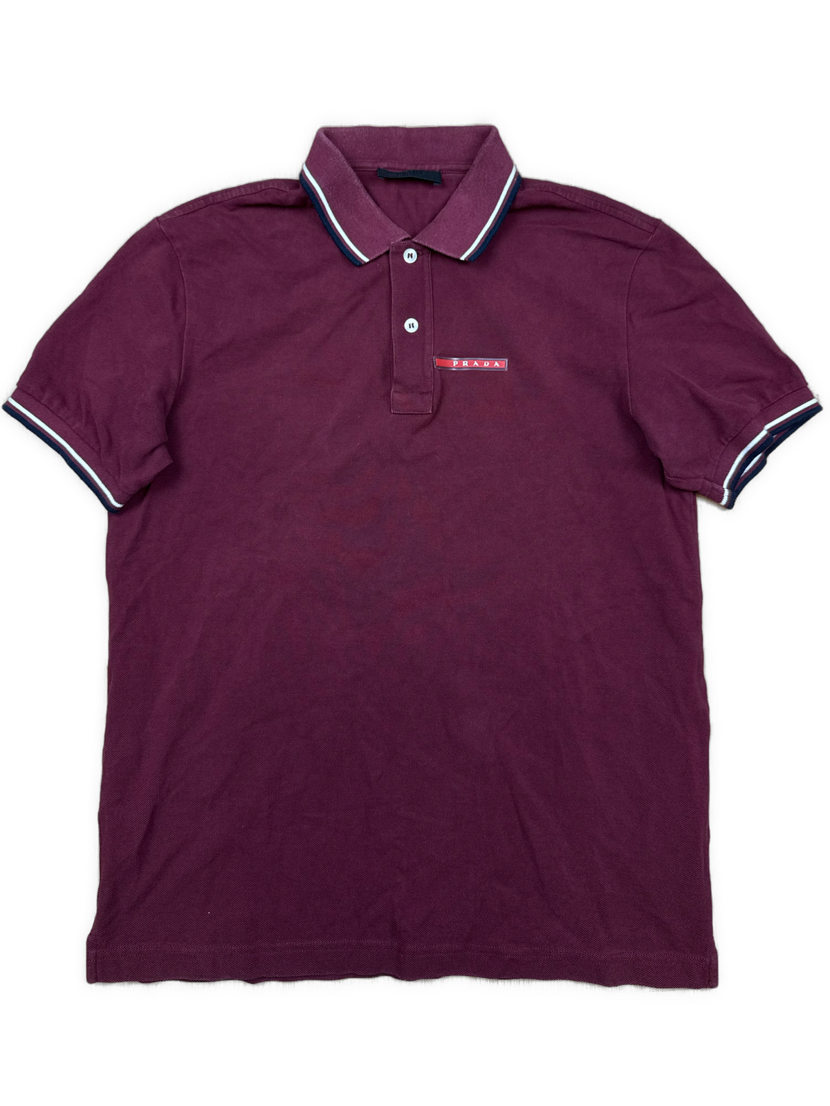 burgundy Prada polo {M}
