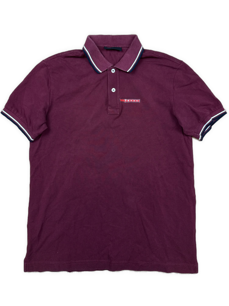 burgundy Prada polo {M}