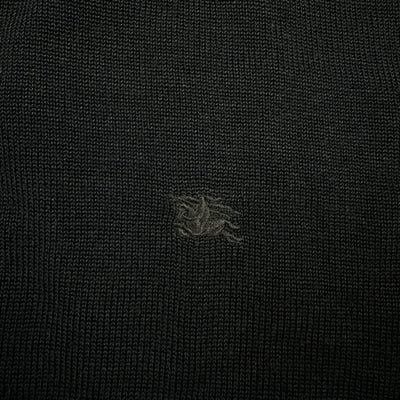 vintage black Burberry knittedsweater {L}