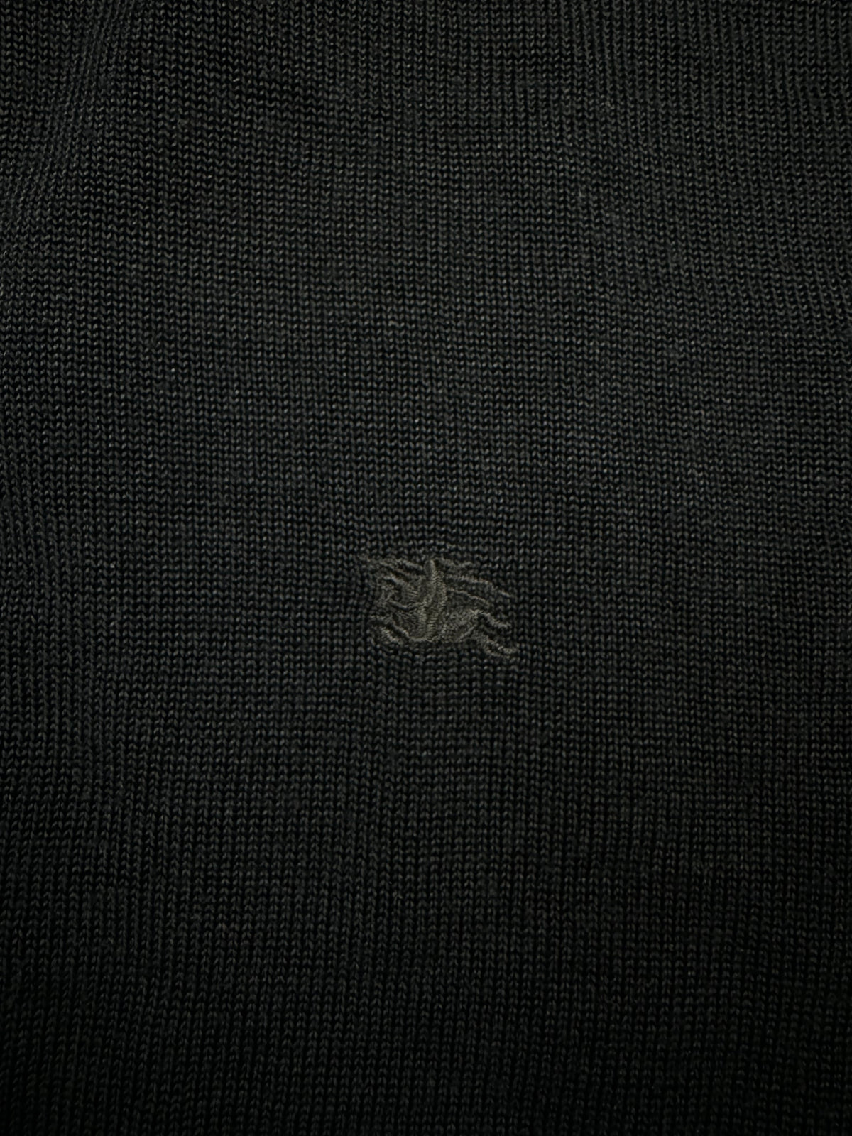 vintage black Burberry knittedsweater {L}