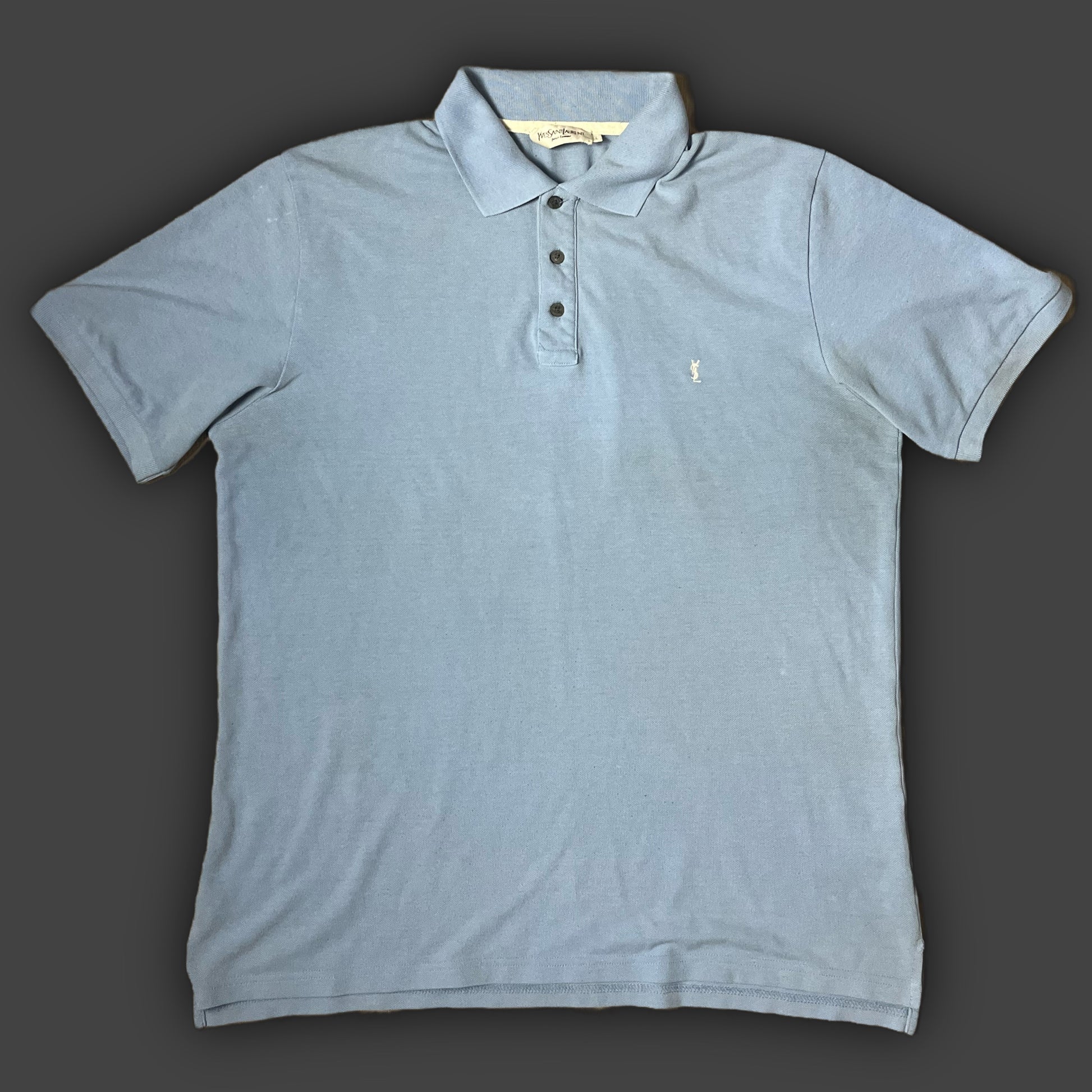 vintage babyblue Yves Saint Laurent polo {L}