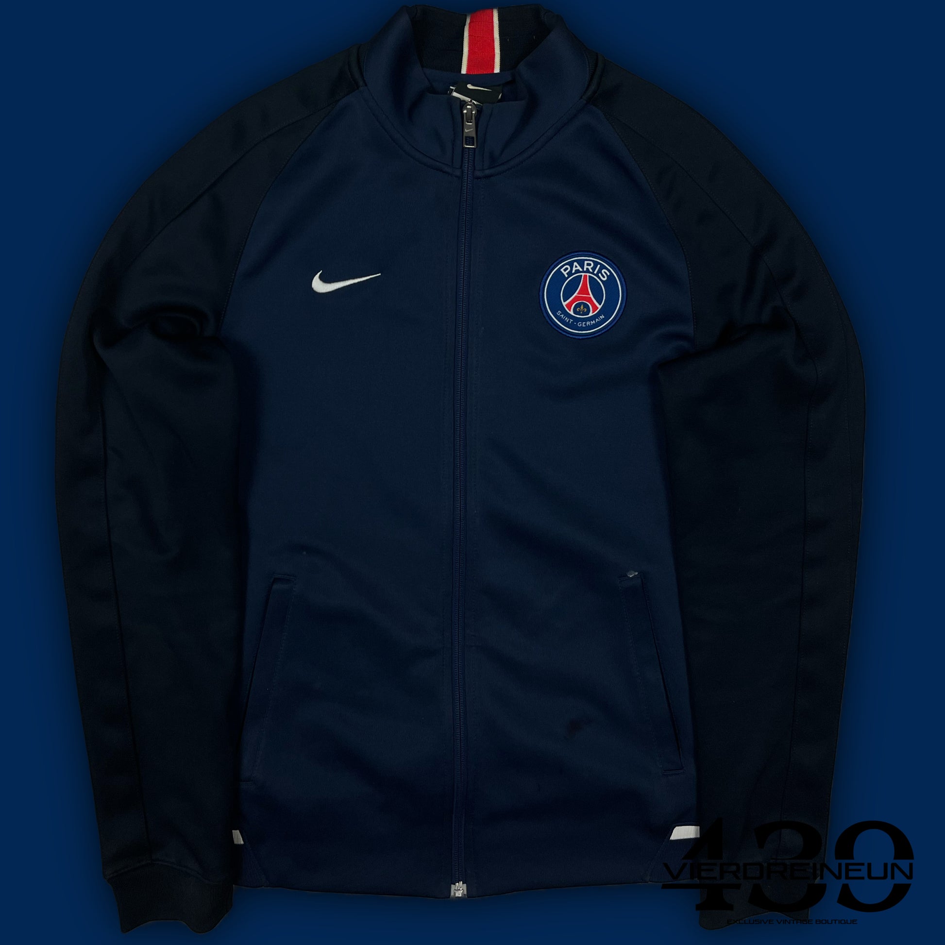 vintage Nike PSG Paris Saint Germain trackjacket {S}