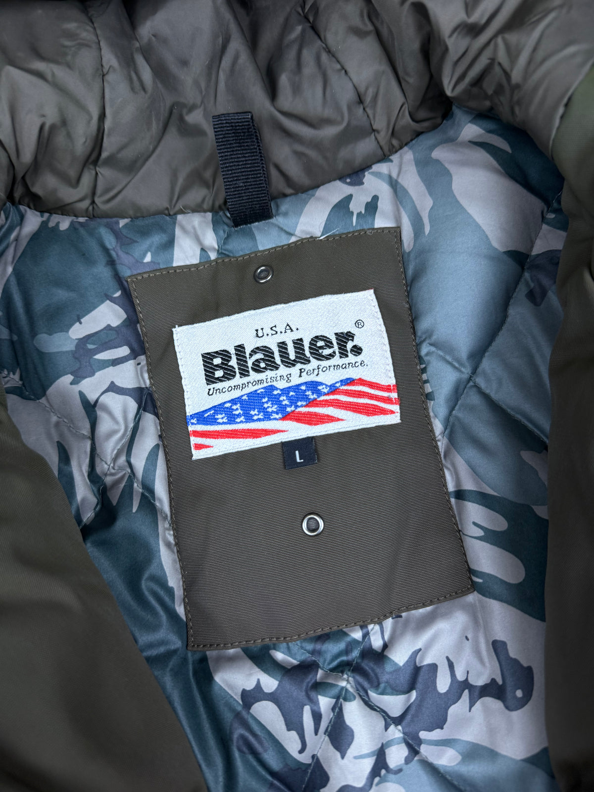 vintage Blauer winterjacket {L}