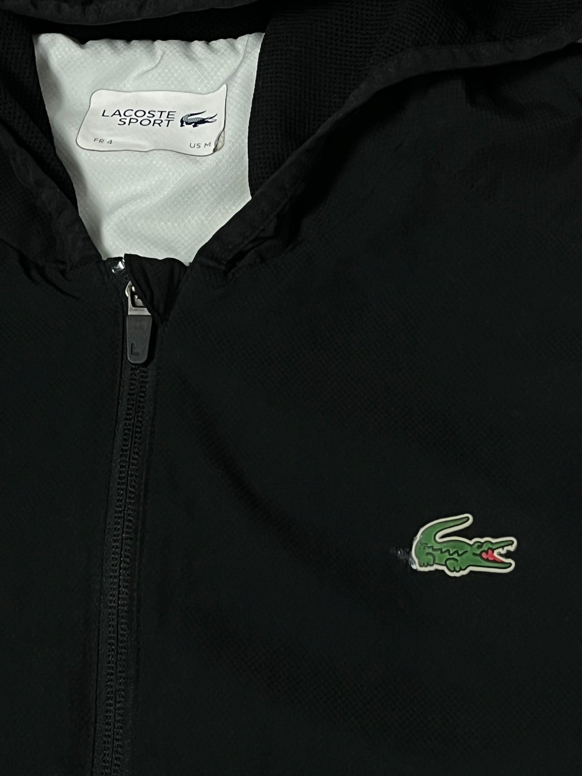 black/white Lacoste windbreaker {M}