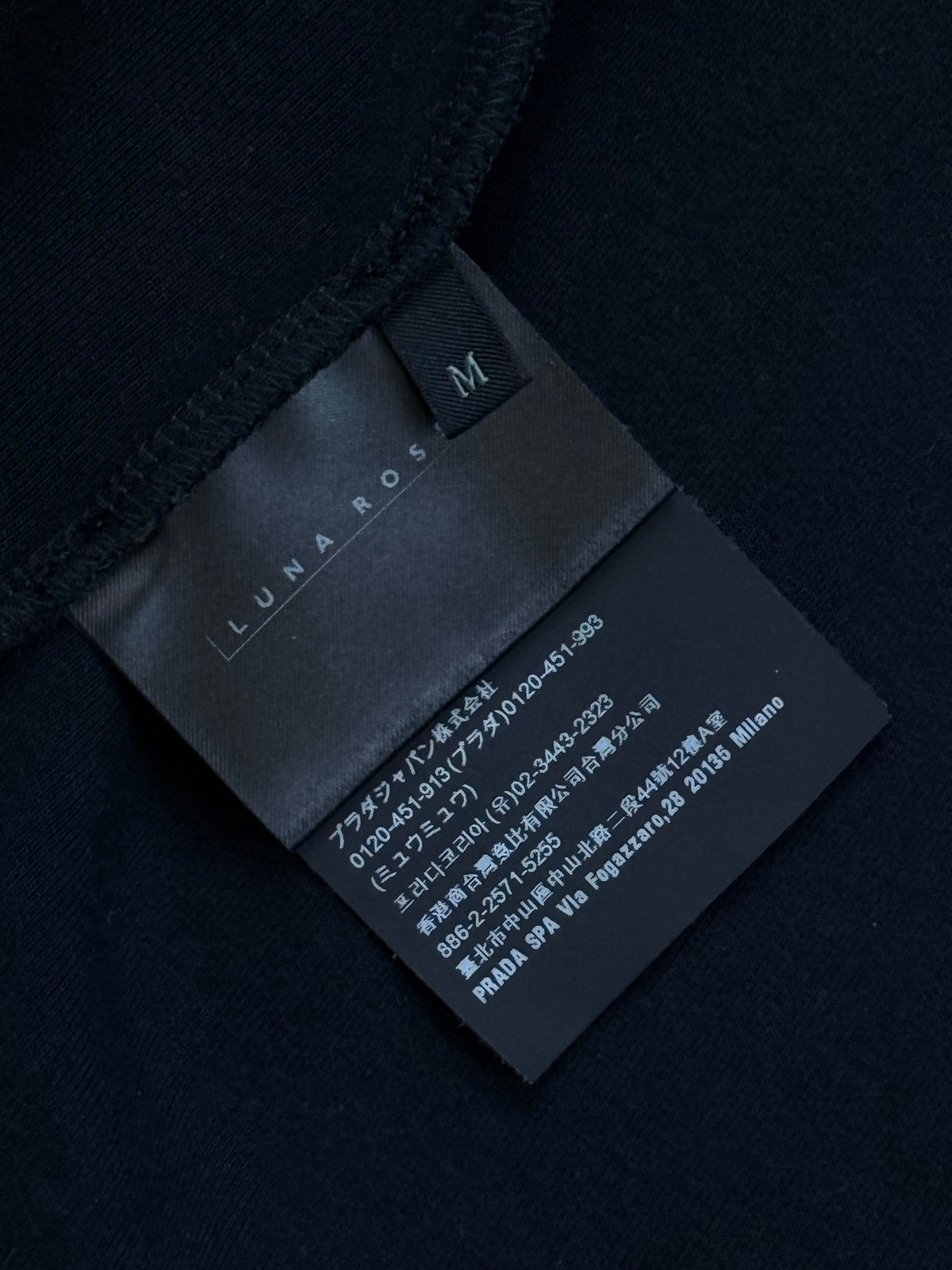 black Prada Luna Rossa sweatjacket