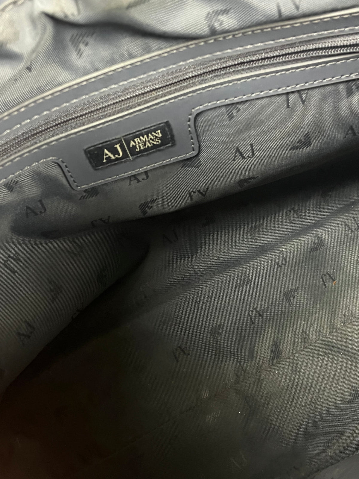 vintage grey Armani Jeans shopper