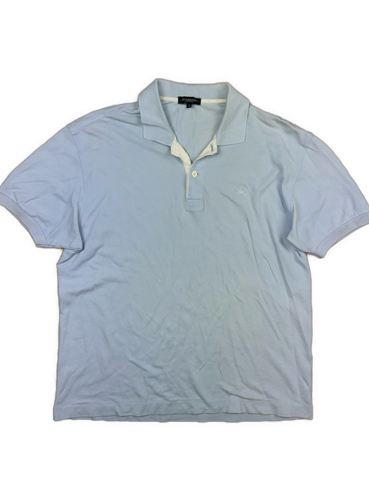 vintage babyblue Burberry polo {L}