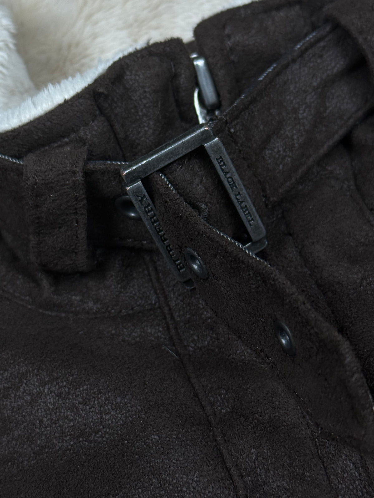vintage Burberry Black Label wildleatherjacket {L}