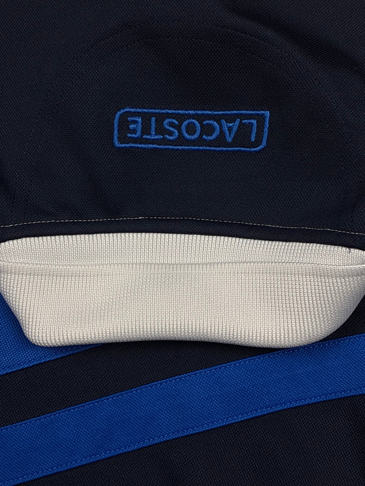 vintage white Lacoste polo {S}