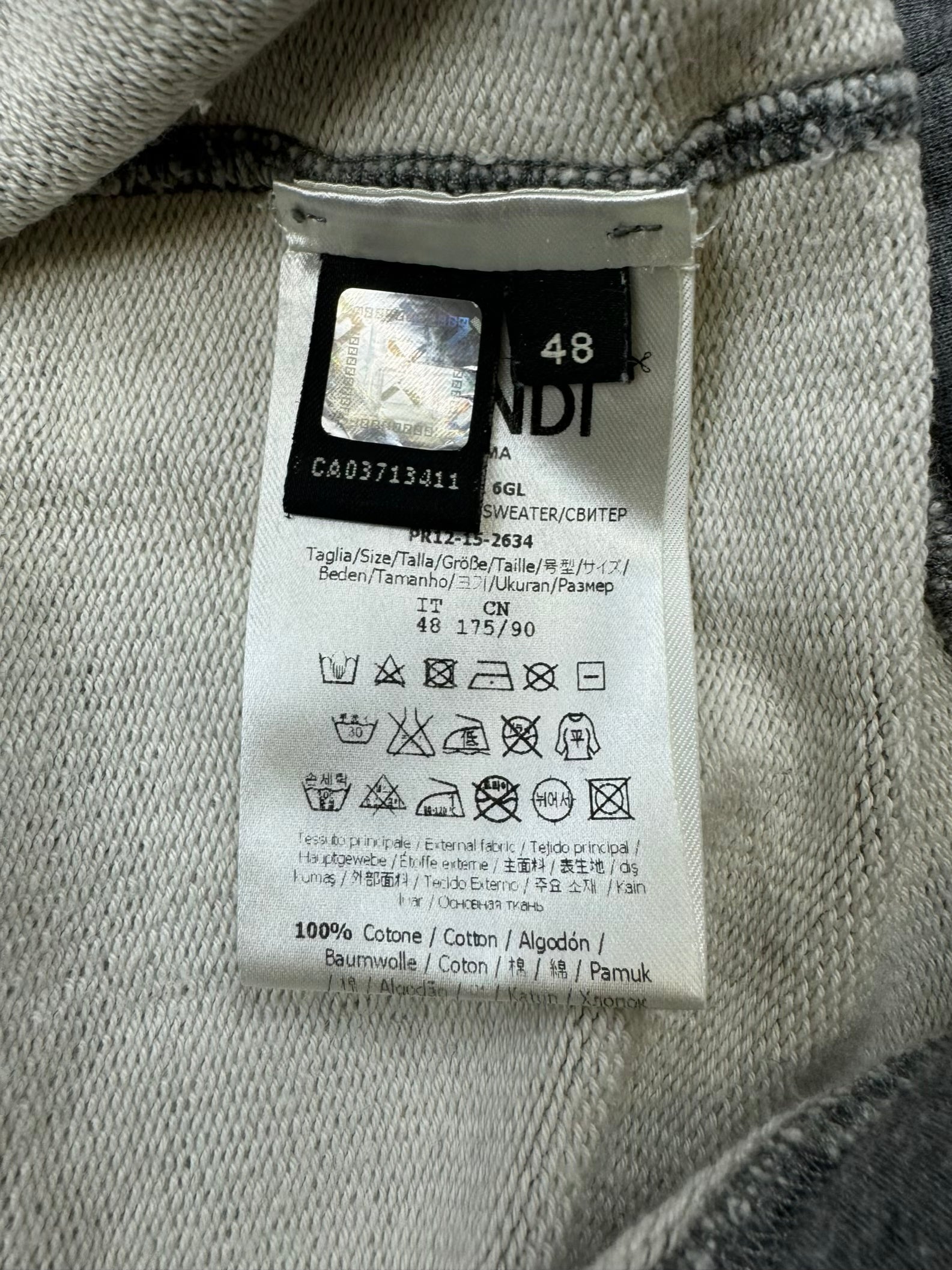 vintage grey Fendi sweater {M}